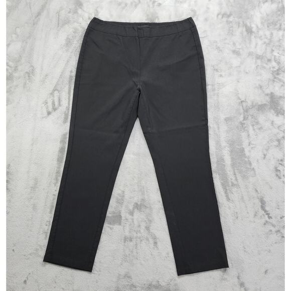 Who What Wear Pants Womens 16 Black High Rise Cropped Pull On Stretch Office - Picture 1 of 9